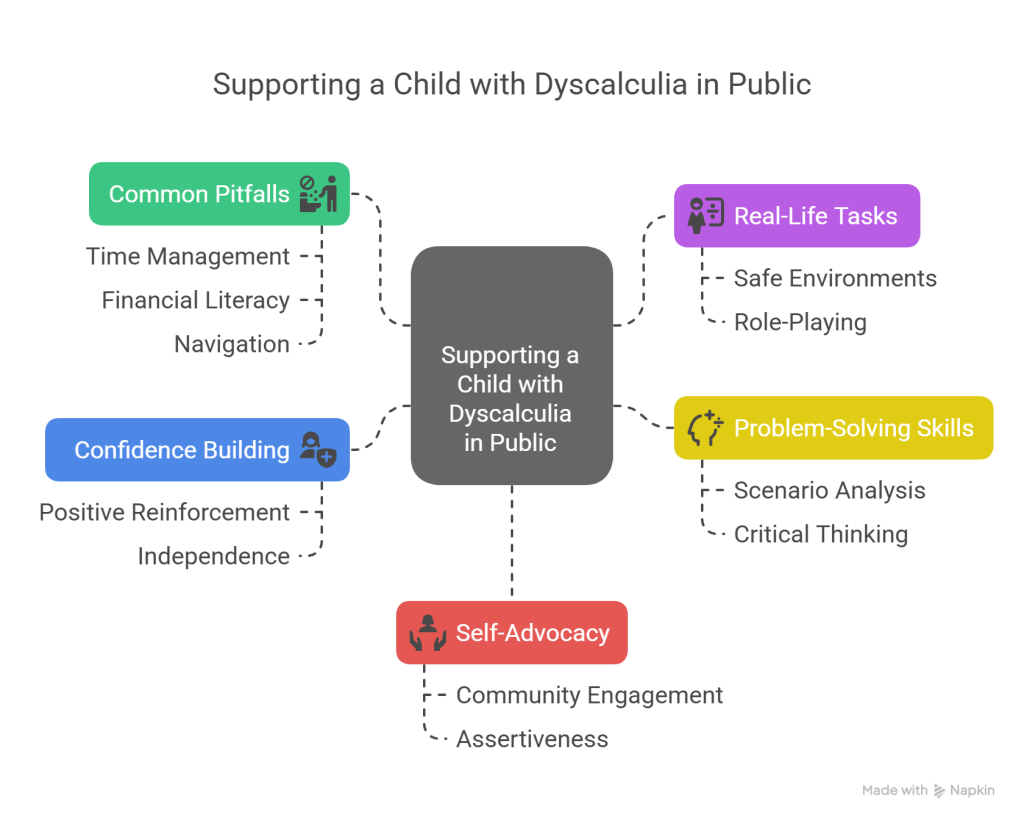 Supporting a Child with Dyscalculia in Public - visual selection