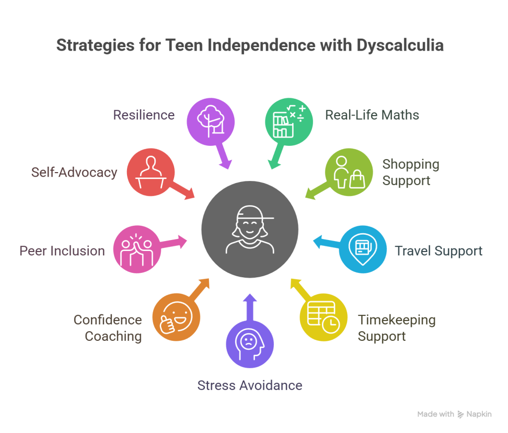 Supporting a Teen with Dyscalculia in Public - visual selection