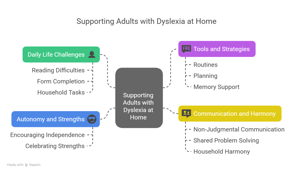 Supporting an Adult with Dyslexia at Home - visual selection
