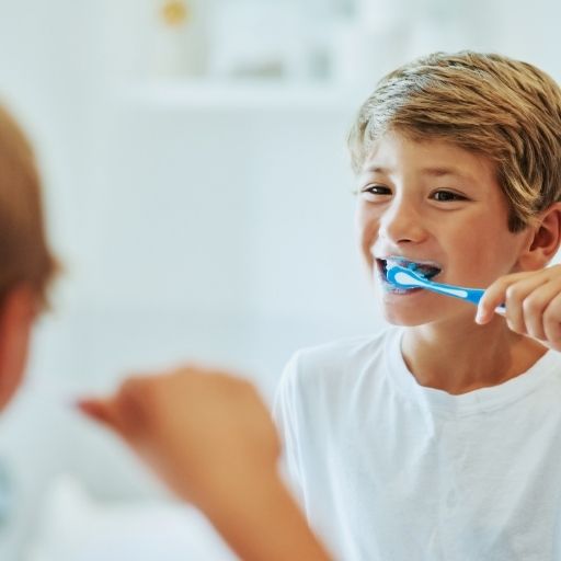 CHILD BRUSHING TEETH CHILD BRUSHING TEETH