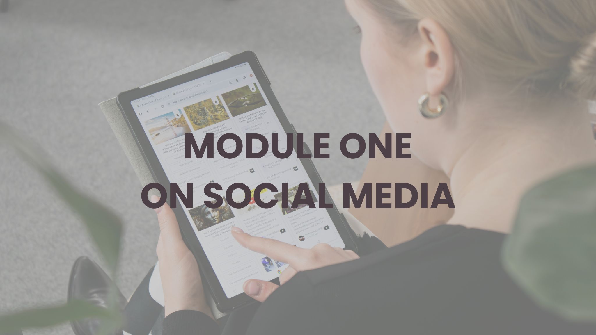 MODULE ONE Adult ON SOCIAL MEDIA